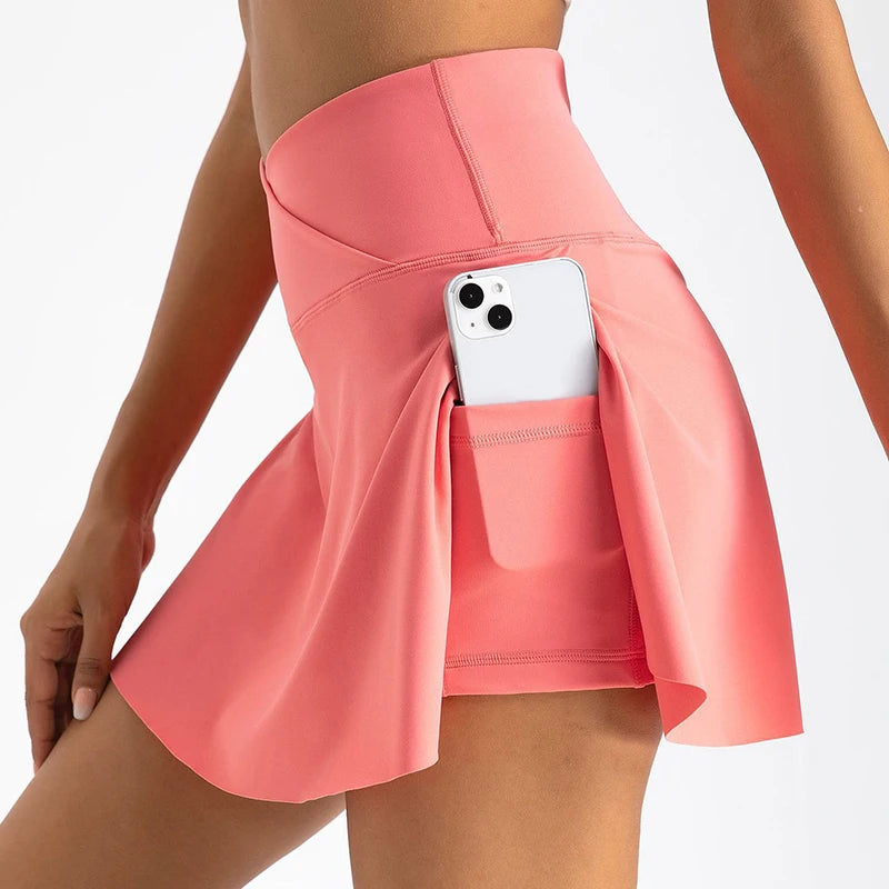 DualMotion High-Waist Tennis Skort