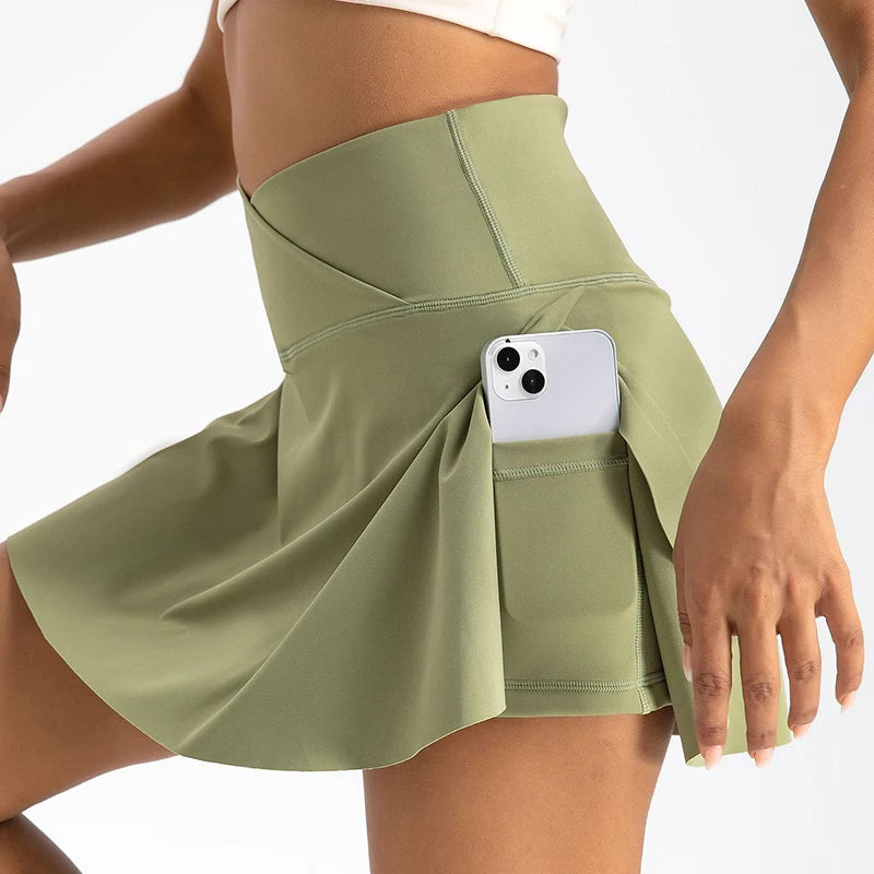 DualMotion High-Waist Tennis Skort